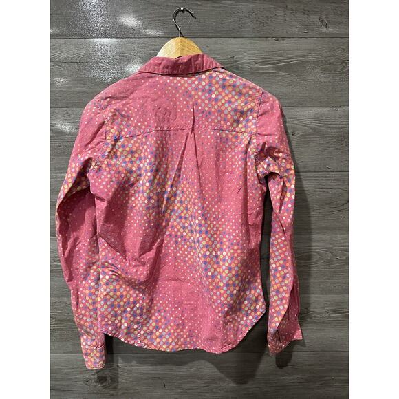 Twenty X Shirt/Top Women sz S Western Tailored Fit Pearl Snap Rodeo Polka Dot - Picture 5 of 5